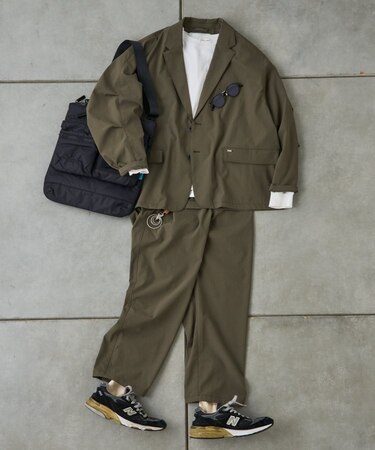 【molmol】ドライバーズワイドパンツ/ミノテックリップ