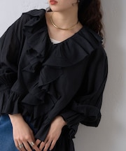 【willow】ラッフルフリルブラウス
