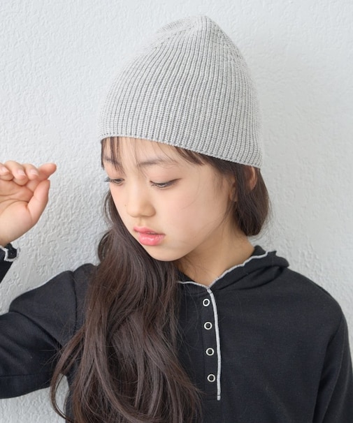 【KIDS】コットンリブニットビーニー