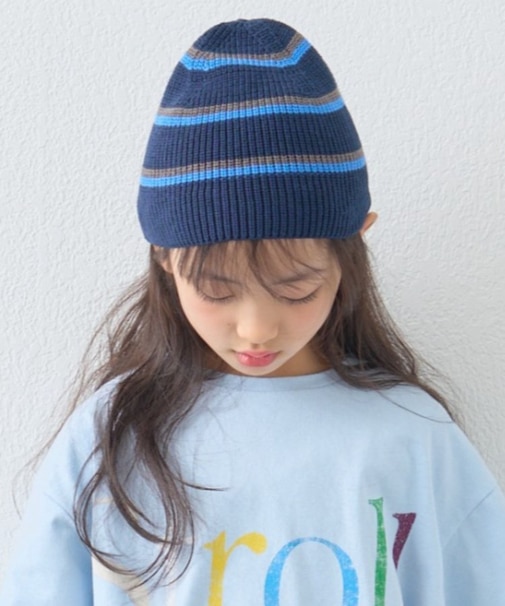 【KIDS】コットンリブニットビーニー