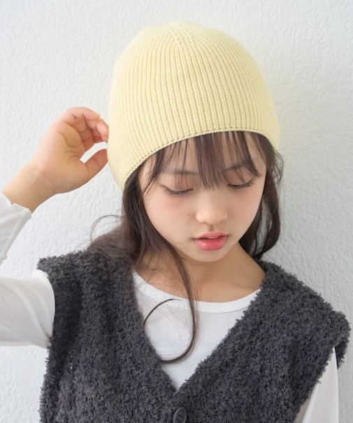 【KIDS】コットンリブニットビーニー