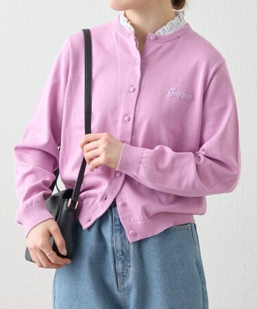 【GEVACO】襟ドッキングニットカーディガン