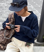 【GEVACO】スキッパーニットプルオーバー