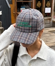 【UNISEX】チェック柄ロゴキャップ