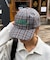 【UNISEX】チェック柄ロゴキャップ