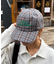 【UNISEX】チェック柄ロゴキャップ