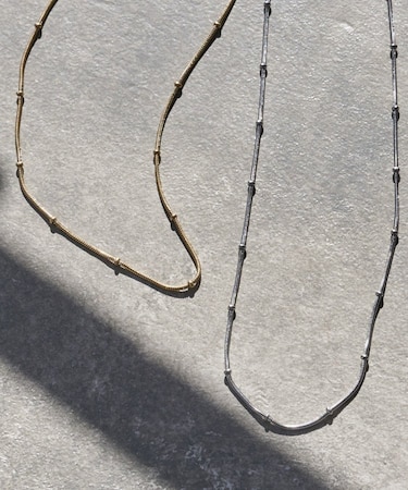 lilステンレスカシメチェーンネックレス