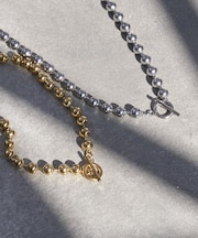 lilステンレスボールチェーンネックレス