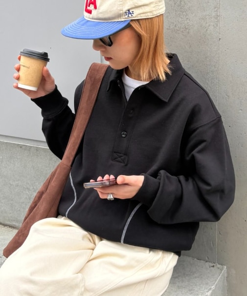 【UNISEX】裏毛ポロスウェット