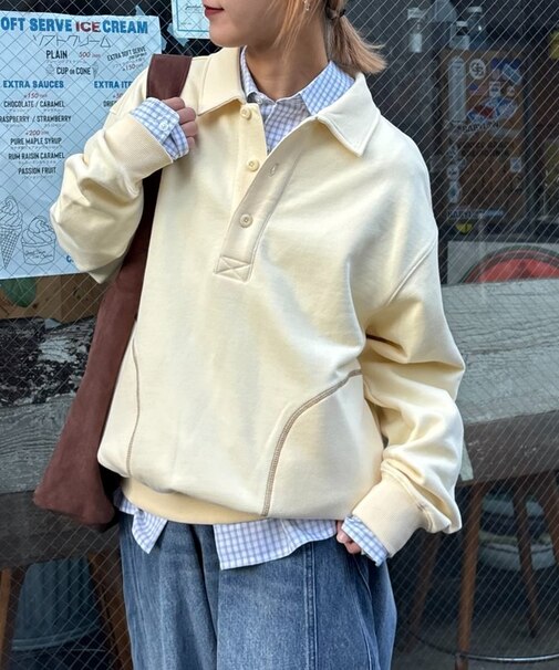 【UNISEX】裏毛ポロスウェット