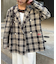 【HELLO.SANFRANCISCO】フラワー釦チェックオーバージャケット