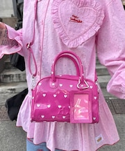 【HELLO.SANFRANCISCO】ハートプリントエナメルミニボストンBAG