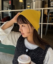 :【プチプラ】コットンリブビーニー