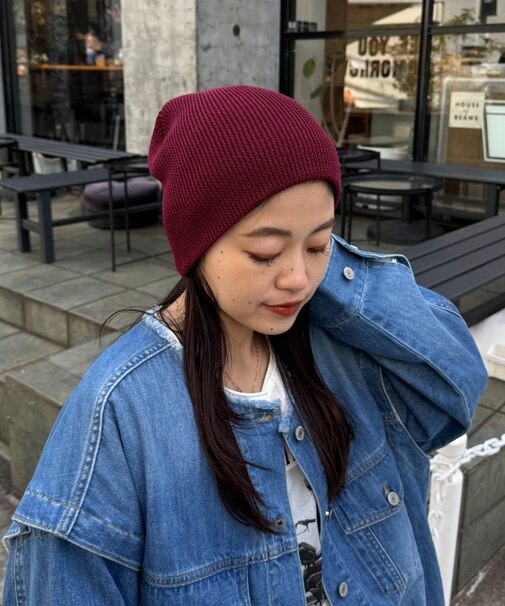 :【プチプラ】コットンリブビーニー