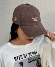 :ピグメント刺繍キャップ