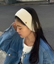 :プレート付きリブヘアターバン