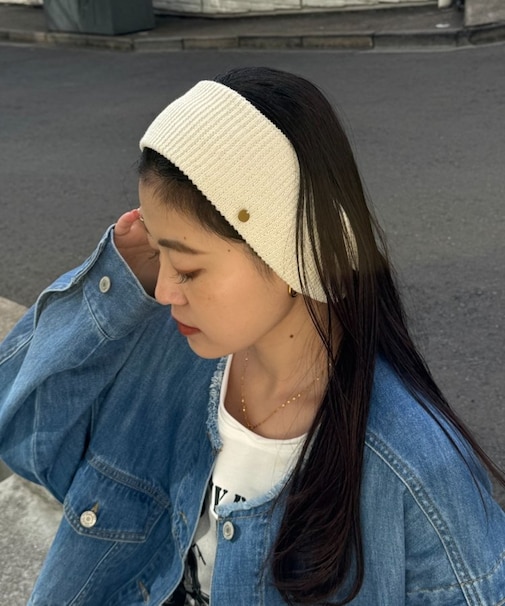 :プレート付きリブヘアターバン