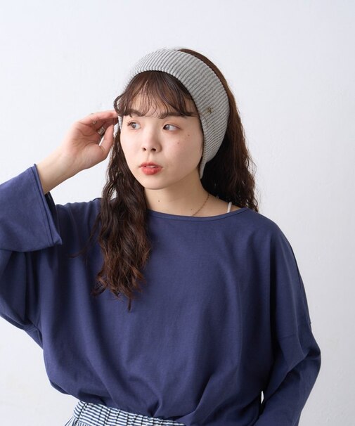 :プレート付きリブヘアターバン