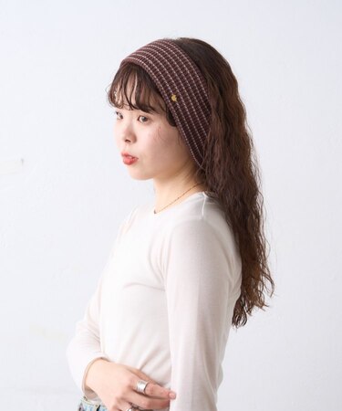 :プレート付きリブヘアターバン