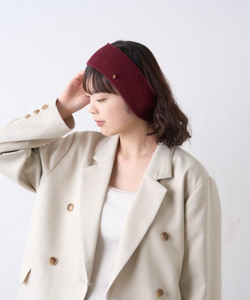 :プレート付きリブヘアターバン