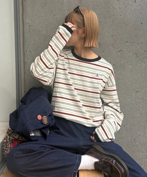 【GEVACO】ボーダーベーシックロンTEE/ユニセックス