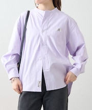 【GEVACO】バンドカラーロングスリーブシャツ/ユニセックス