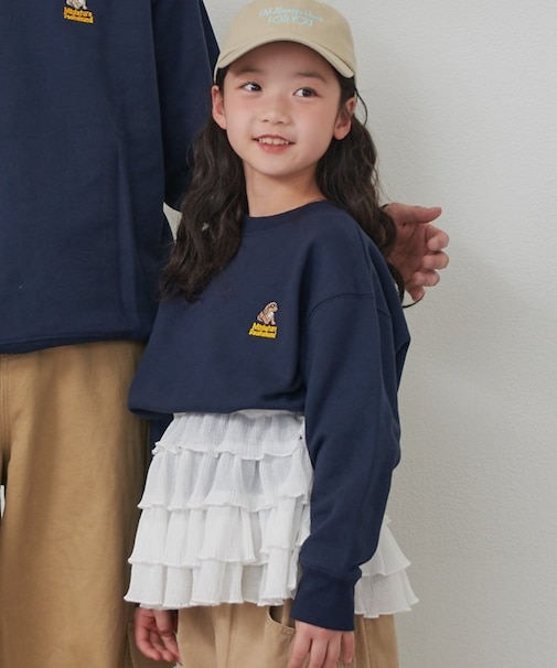 【KIDS】レイヤードティアードミニスカート