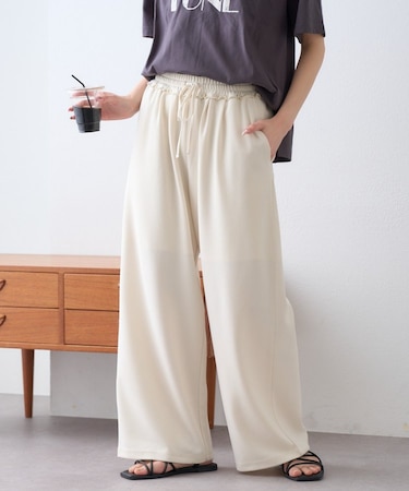 【とにかくトリコ?/5サイズ展開/7色】とろみイージーパンツ