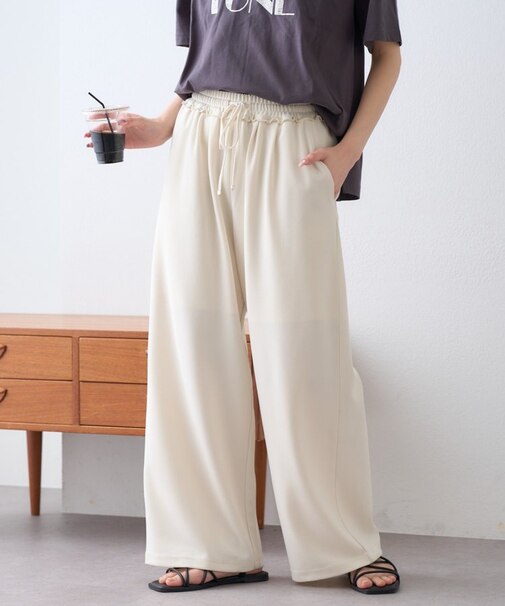 【とにかくトリコ?/5サイズ展開/7色】とろみイージーパンツ