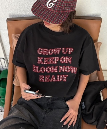 【UNISEX】アソート柄アップリケTEE