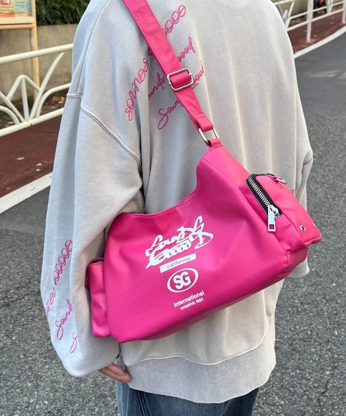 【SOUNDS GOOOOD】レザーハーフムーンバッグ