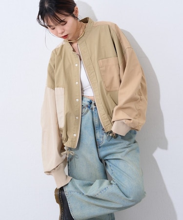 etsintaリメイクZIPシャツジャケット