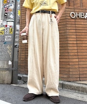 コットンリネンブッチャーパンツ