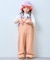【KIDS】配色ワッフルキャミサロペット