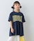 【KIDS/WEB限定新色登場】１枚でコーデ完成！厚盛ロゴ5分袖チュニックワンピ