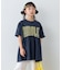 【KIDS/WEB限定新色登場】１枚でコーデ完成！厚盛ロゴ5分袖チュニックワンピ