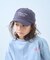 【KIDS】ストライプスカーフ付きロゴ刺繍CAP