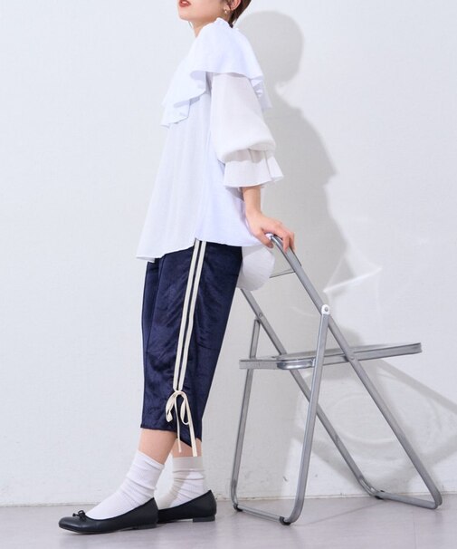 【etsinta】リメイクジャージーカプリパンツ