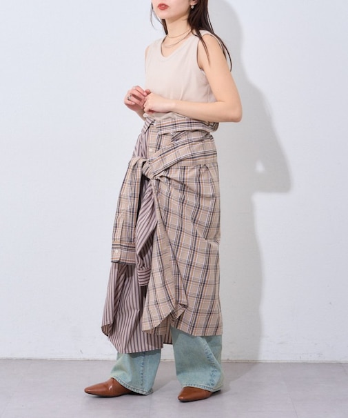 【etsinta】2wayシャツスカート
