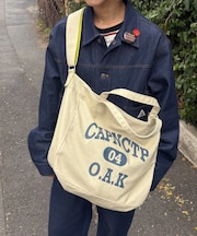 【UNISEX】撥水機能付きキャンバスショルダーバッグ