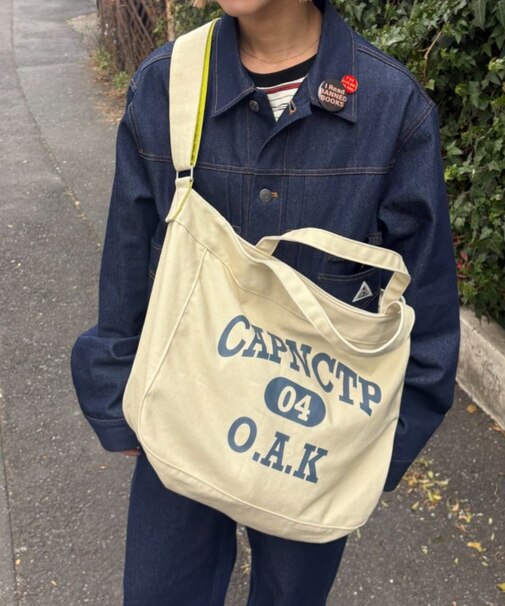 【UNISEX】撥水機能付きキャンバスショルダーバッグ