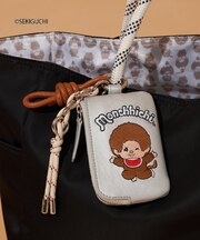 :【モンチッチ】カードケースミニポーチ付きチャーム