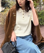 【GEVACO/ゲバコ】半袖透かしニットポロ