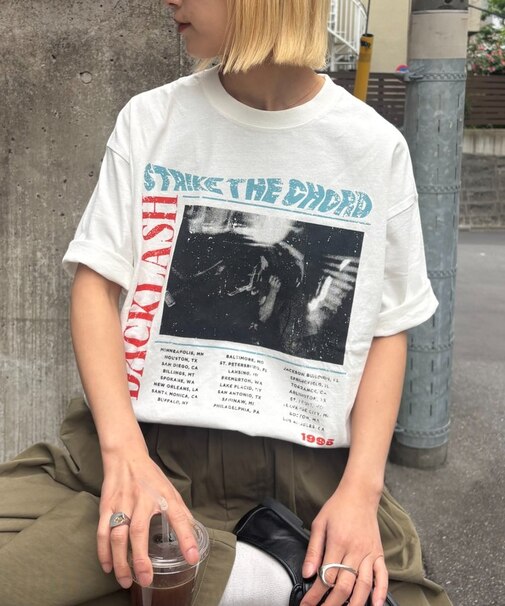 【ユニセックス】【SWITCH RECORD】ヴィンテージフェードツアーTee
