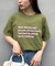 【UNISEX】【プラスサイズあり】ポコポコメッセージロゴTEE