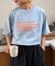 【UNISEX】【プラスサイズあり】ポコポコメッセージロゴTEE