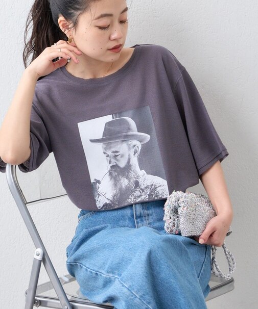 【ドライタッチ】アソートフォトプリント半袖Tee