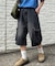 【UNISEX】デニムハーフカーゴパンツ