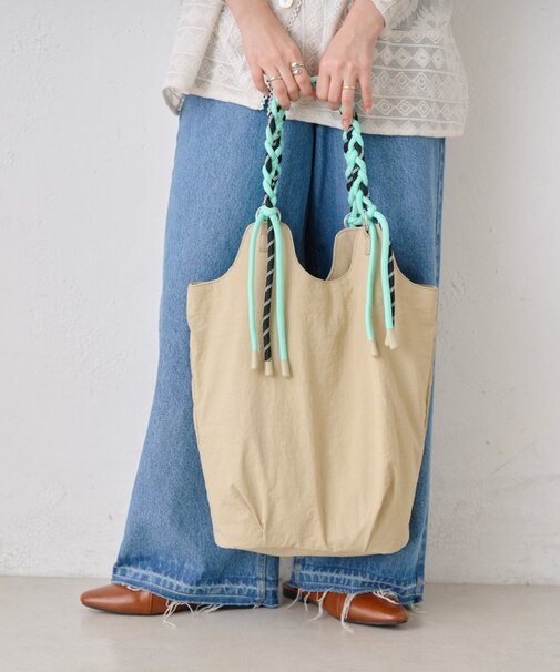 :撥水ナイロンロープハンドルトートBAG