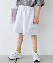 【KIDS】スウェットカーゴショーツ